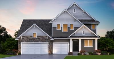 Craftsman Elevation . 4,777sf New Home in Hugo, MN